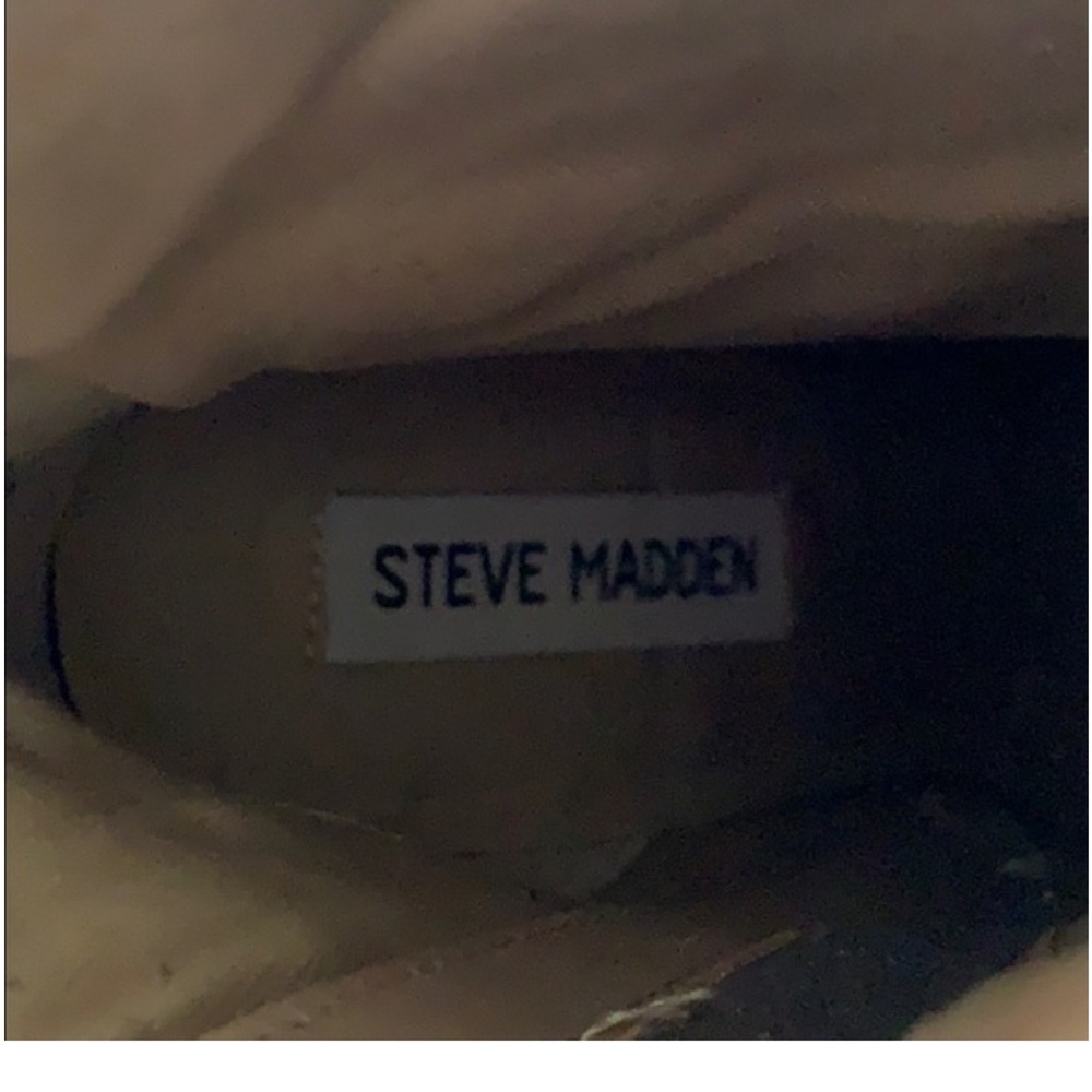 Steve Madden Sparkling Silver Heeled Boots - Picture 5 of 6